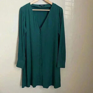 Madewell‎ Long Sleeve Button Front Novel Dress